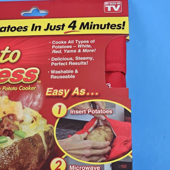2 - As Seen On TV Potato Express Microwave Potato Cooker Bags NEW Gadget Cooking - Picture 7 of 16
